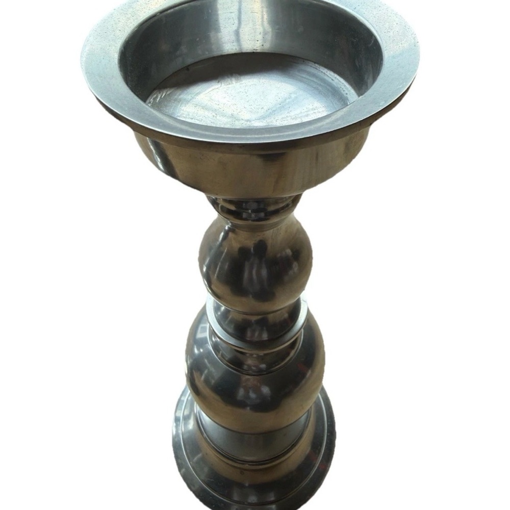 ❤️ Tall Vintage Silver Candlesticks Pair 13.5” – Beautiful Table or Mantel Decor - Picture 4 of 5